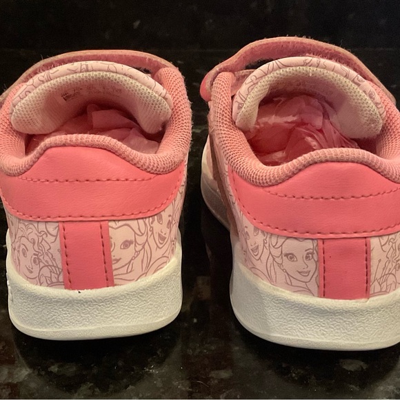 Adidas Girls' Toddler x Disney Princess Breaknet Sneakers Velcro in Pink Sz 8 - Picture 4 of 13